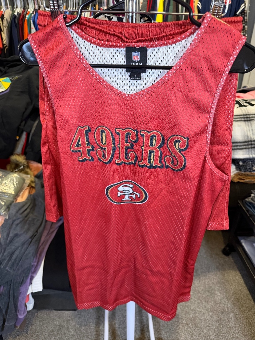 San Francisco 49ers NFL Mesh Tank Top & Shorts 2-Piece Set Red Men’s S